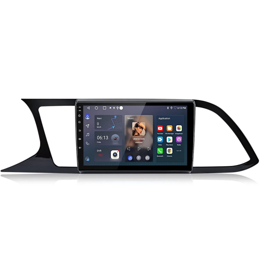 Junsun Autoradio für Seat Leon 3 (2012-2020) mit Bluetooth, GPS, WLAN und 9,0 Zoll Display in Schwarz - Bild 2