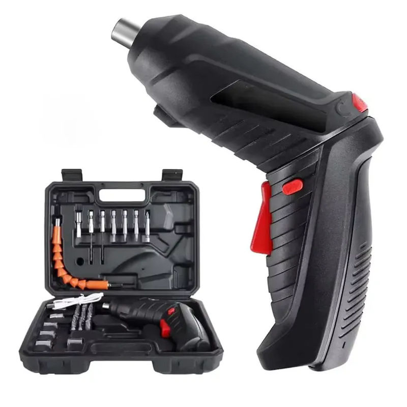 Akku-Schraubendreher Set Schwarz mit 1800 mAh Lithium-Batterie und 4,2 V für Haushalt und Reparaturen - Bild 7