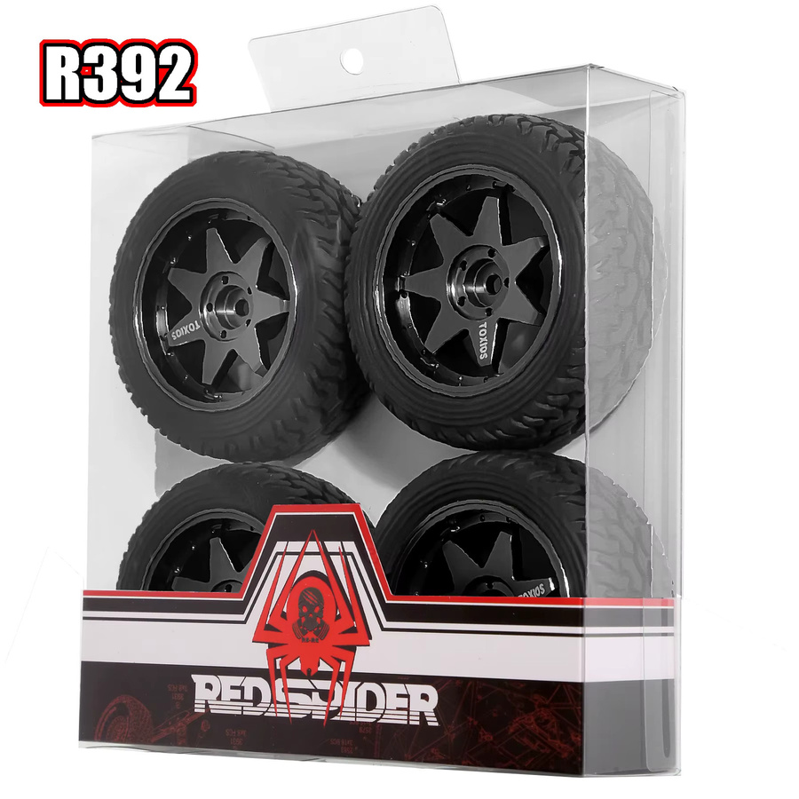 1/10 Off Road Räder Drift Felgen 75mm RC Reifen, Schwarz, Gummi - Bild 2
