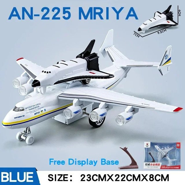 Antonov An-225 Mriya Max Transportflugzeug, Diecast Modellflugzeug, mit Sound und Licht, ab 14 Jahren - Bild 1