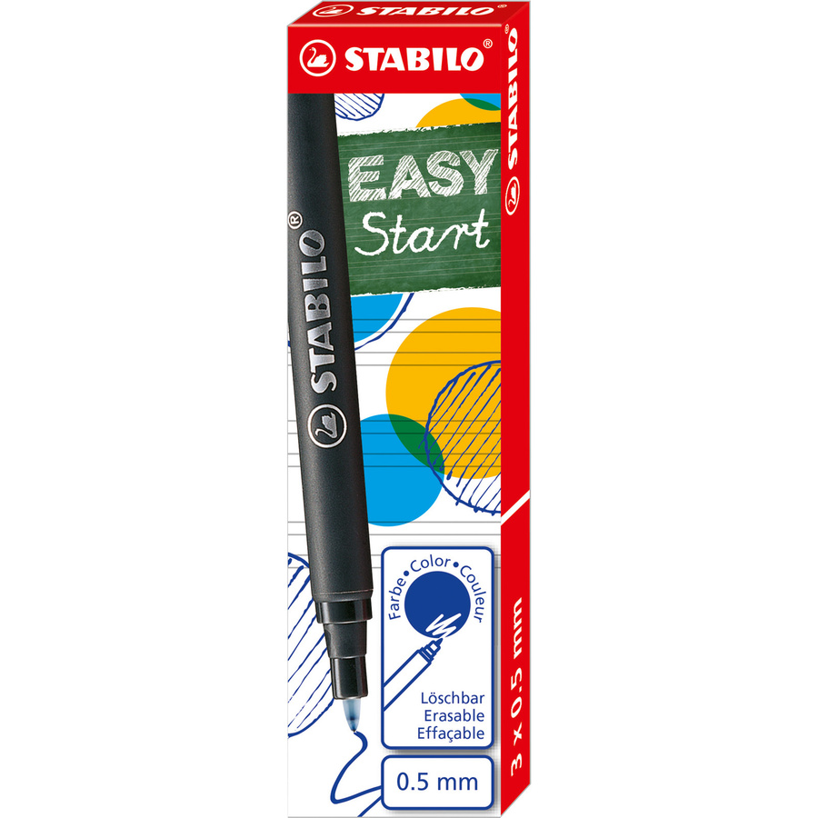 STABILO EASYoriginal Tintenrollermine blau, 0,5 mm, 3er Packung - Bild 2