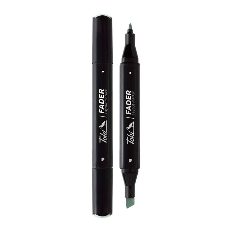 Toki Marker Fader Permanent Marker mit Keilspitze in 66 Farben Celestial Blue - Bild 2