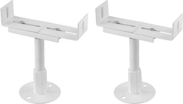 Höhenverstellbares Aluminium-Kühlkörper-Fußset in Weiß, Höhe: 13-18 cm - Bild 1