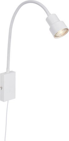Briloner LED-Bettleuchte Tusi in Weiß, schwenkbar mit Touch-Funktion und warmweißem Licht - Bild 1