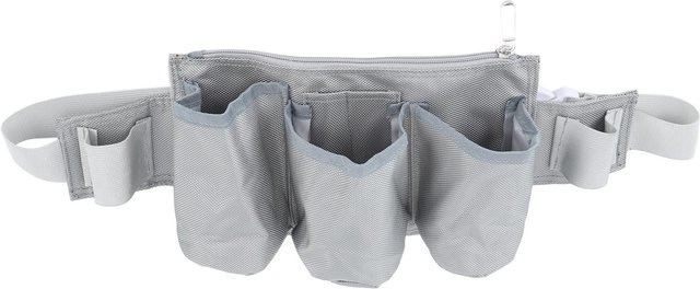 mfySpace Gartengerätgürtel aus wasserdichtem Oxford-Gewebe mit 6 Taschen und 2 Riemen in Grau - Bild 1