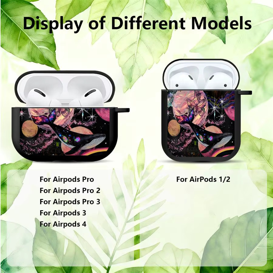 Kreative Wal-Schutzhülle für Apple AirPods 2, 3, Pro, Pro 2 und Pro 3 in Multicolour - Bild 3