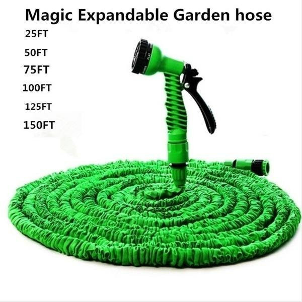 Magic Flexibler Gartenschlauch in Grün mit Polyester-Material, Länge: 125 ft (ca. 38 Meter) - Bild 1
