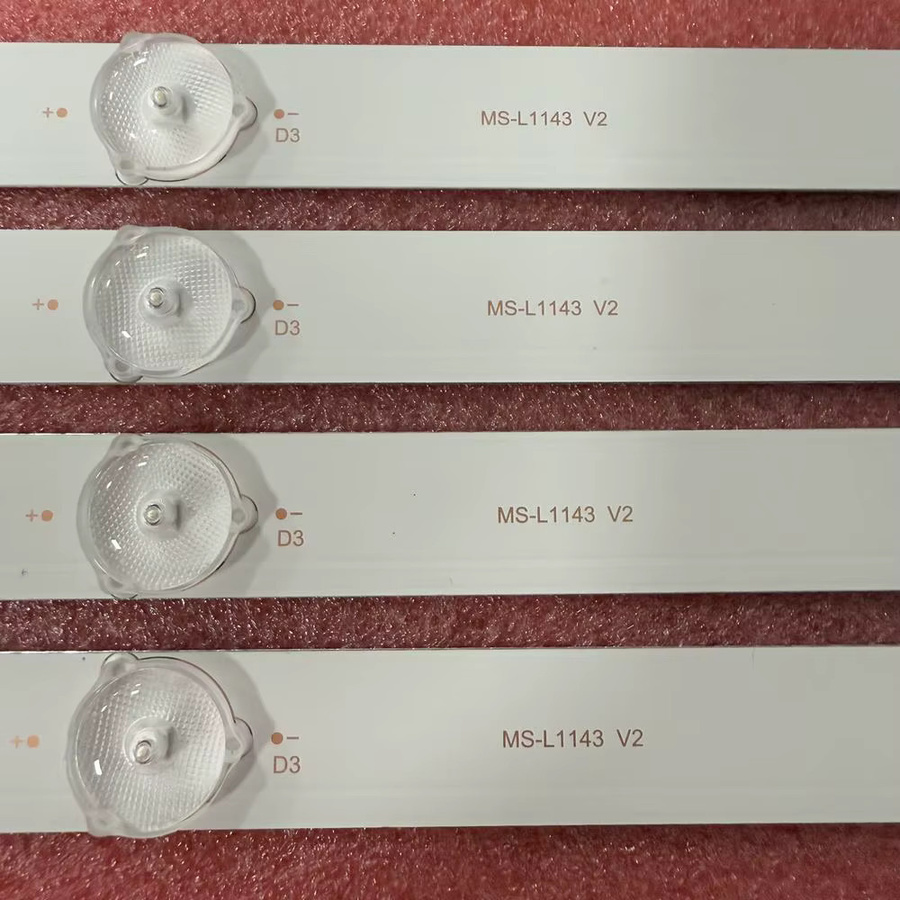 LED-Streifen für TV-Hintergrundbeleuchtung passend für SKYTECH ST-4340VK, SELECLINE 130129, TELEFUNKEN 43S1810, TFLED43S43T2S, SANSUI SF4301118, 43F660T und MS-L1143 V2 A3 in Weiß - Bild 2