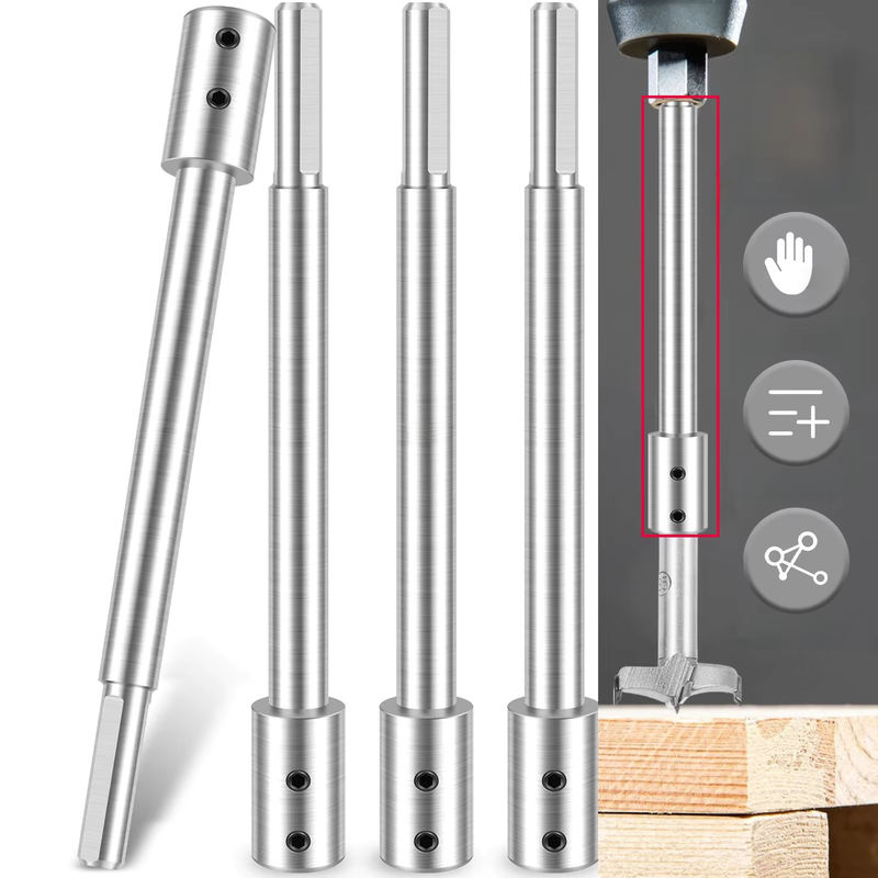 Toorise 4er Set Magnetische Bit Halter Verlängerung mit 0,36 Zoll Hex Anschluss, Farbe Silber, Länge: 16,9 cm - Bild 5