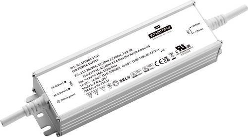 Dehner Elektronik SPG 200-12V LED-Treiber Konstantspannung 200W 16A 12V/DC in Silber aus Aluminium mit IP67 Outdoor-Schutz - Bild 1