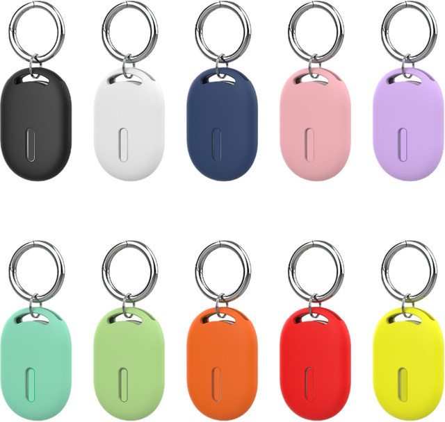 Xiaomi Silikon-Schutzhülle für Xiaomi Tag in Gelb mit Karabiner zur Anti-Verlust-Sicherung - Bild 1