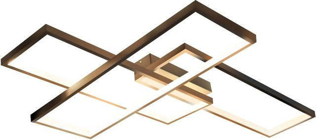 NETTLIFE LED Deckenleuchte aus Metall in Schwarz, Länge: 67 cm - Bild 1