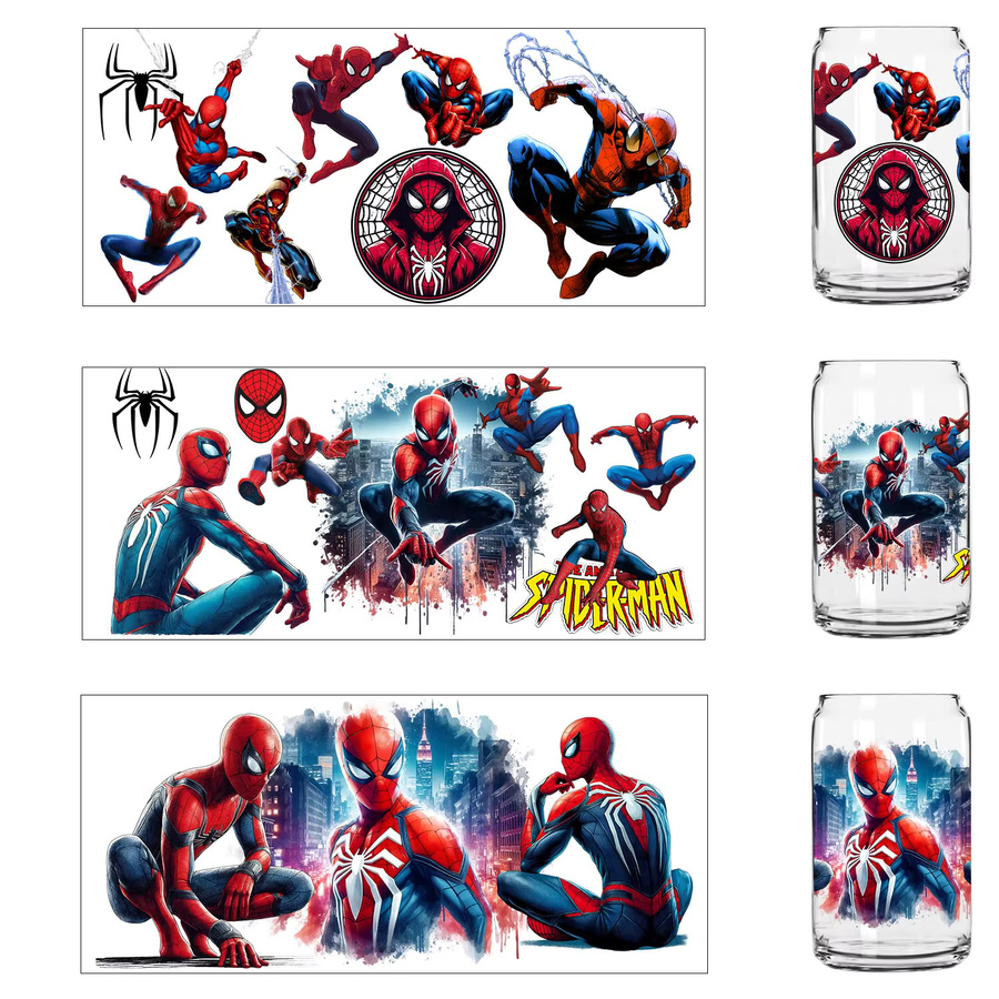 30 Superhelden Cartoon Serie UV-DTF Aufkleber für 16 Unzen Becher, Multicolour DIY Transfer Decals - Bild 2