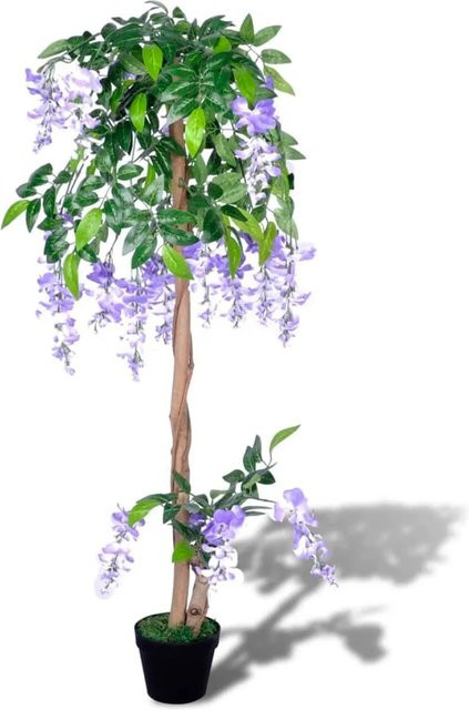 furnicato Künstliche Glyzinie in Grün mit Topf, Höhe: 120 cm - Bild 1