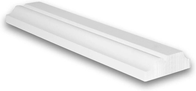 PROFHOME Wandleiste Zierleiste Musterstück S-151323 in Weiß, modern - Bild 1