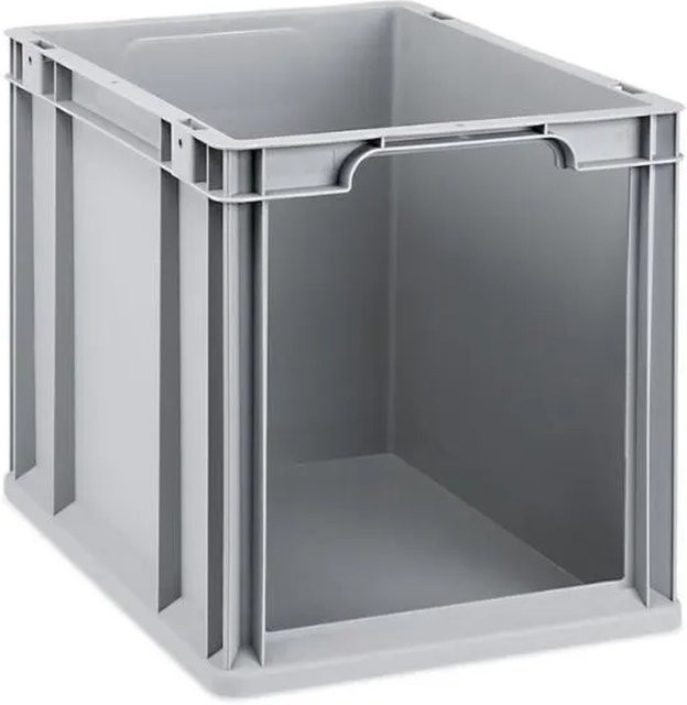 PROREGAL Eurobox NextGen Store Eurobehälter mit offener Front in Grau, H x B x T: 32 x 30 x 40 cm - Bild 1