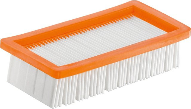 Kärcher Flachfaltenfilter für Asche- und Trockensauger in Gelb, Schwarz und Orange - Bild 1