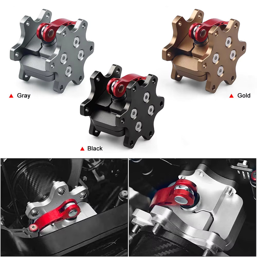 Q1r Schnellverschluss für Lenkräder aus Aluminiumlegierung, 70 mm, Schwarz, kompatibel mit Simagic, Thrustmaster und Logitech für Racing-Simulationsspiele - Bild 2