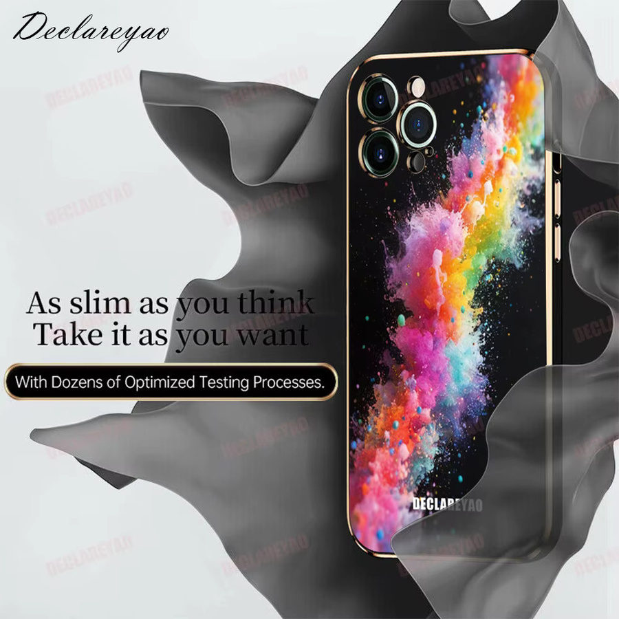 Personalisierte DIY-Foto Schutzhülle für iPhone Modelle von 6 bis 16 Pro/Max, DECLAREYAO, Mehrfarbig - Bild 4