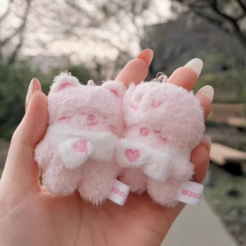 SKZOO Mini Dekorative Tierfiguren Rosa Serie, Kleine Begleiterpuppen für DIY-Projekte, Höhe: 5 cm - Bild 5