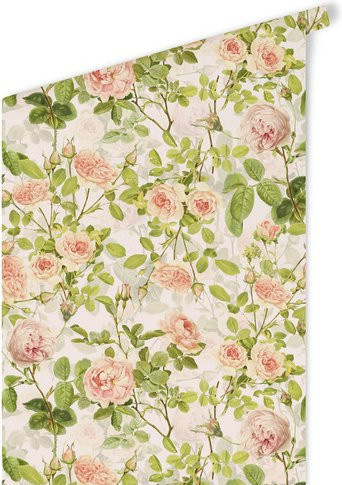 K&L Wall Art Vintage Vliestapete mit floralem Pfingstrosen und Petunien Motiv in Pastellfarben, mehrfarbig und matt - Bild 1