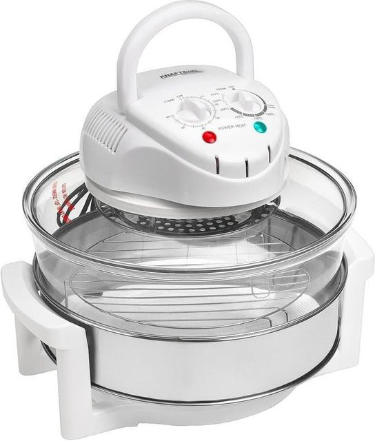Kraft&Dele Halogen-Kombiofen KD4135 mit Grill- und Heißluftfunktion, 18 l, Weiß - Bild 1