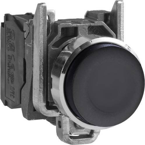 Schneider Electric Harmony XB4 Drucktaster XB4BLCUST01, Metall, Schwarz, 22mm, tastend - Bild 1