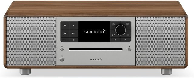 Sonoro Kompaktanlage Prestige SO-3310-200-WA Internetradio in Walnuss und Silber - Bild 1