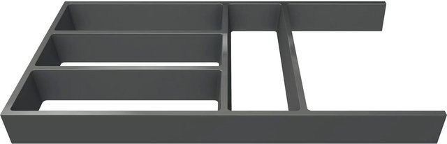 Ninka Connect Schubladeneinsatz für Besteck Rahmen Kürzbar Dunkelgrau B: 52,9 cm, T: 27,5 cm, H: 5,0 cm - Bild 1
