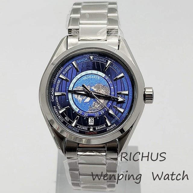 RICHUS Armbanduhr Automatik, Edelstahl, 41 mm, Schwarz, Herren - Bild 1
