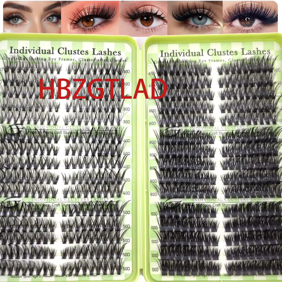 AMSDCN Lash Clusters DIY Wimpernverlängerung, D Curl, Mega Volume - Bild 2