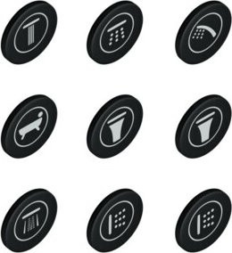 Grohe Symbolkappe SmartControl für UP-Armaturen in Granitgrau - Bild 1