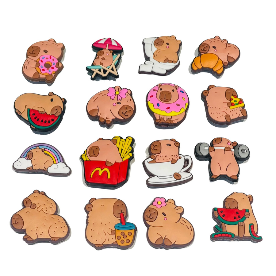 Happye&TiTi Charms Capybara, PVC, Unisex - Bild 4