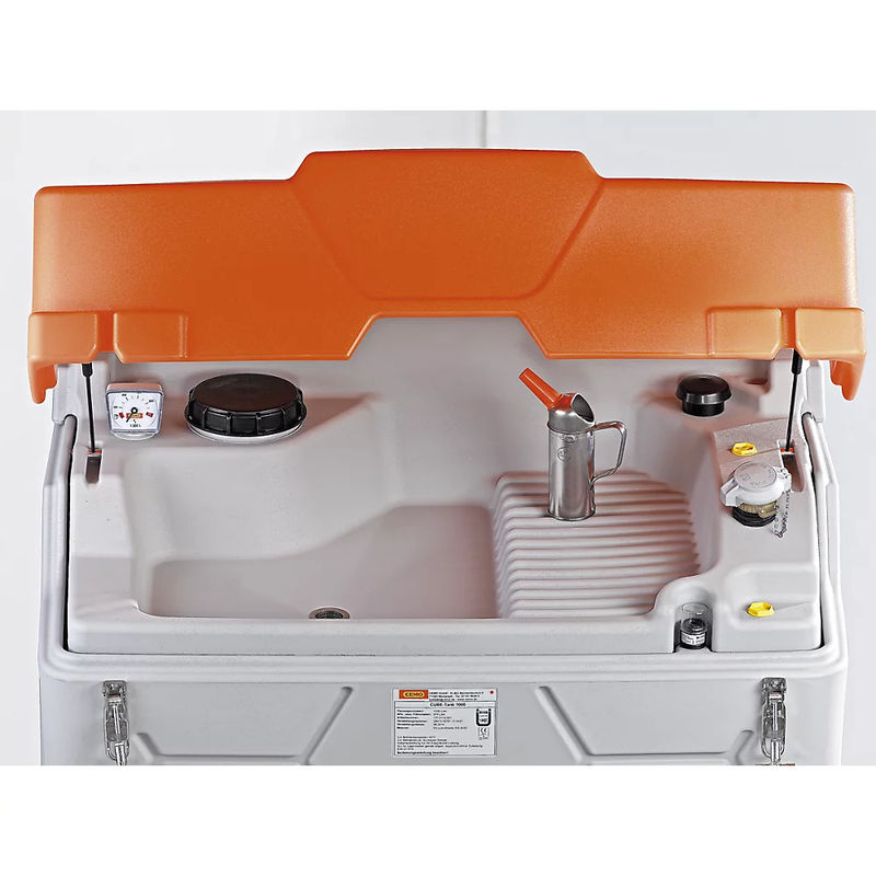 CEMO CUBE Altöltank Komplettanlage grau, 1000 l, B: 1200 cm, T: 80 cm, H: 180 cm - Bild 3