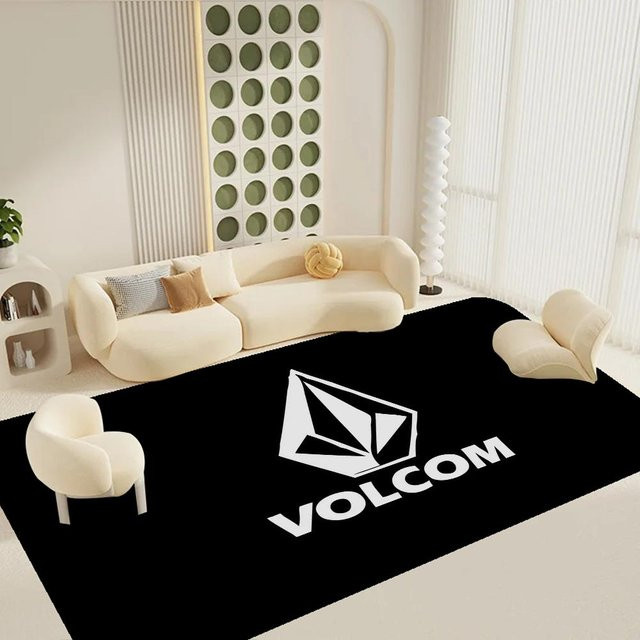 Karpetti V-Volcom LOGO Teppich im nordischen Stil, weiß, B/T: 40 x 60 cm - Bild 1