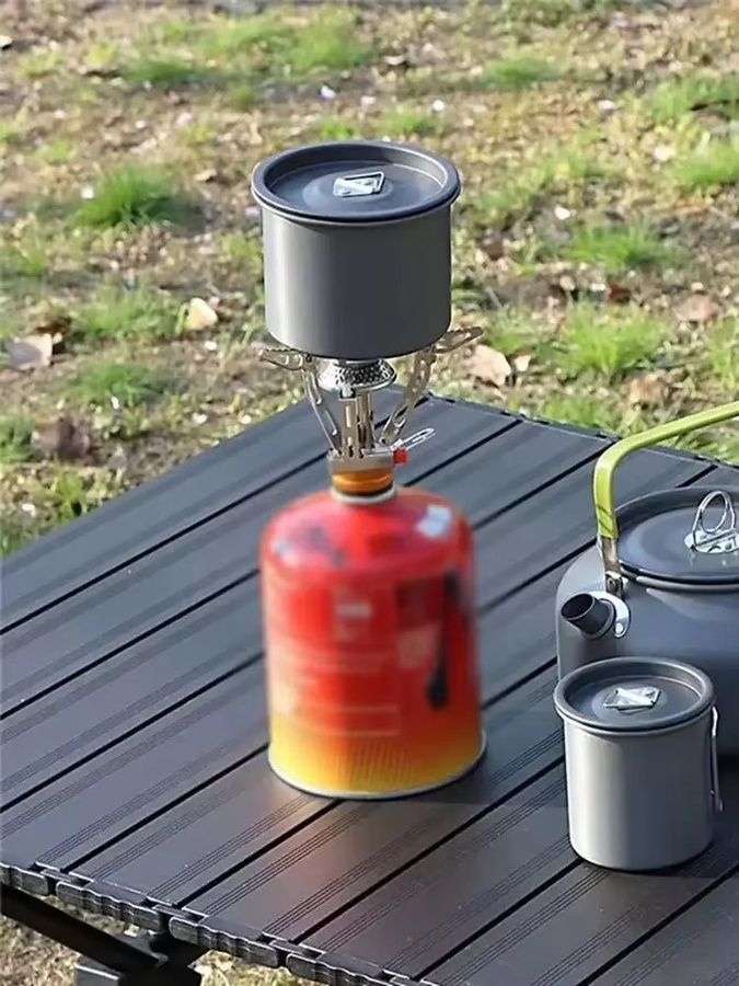 TARKA Mini-Gasbrenner ultraleicht und faltbar für Camping und Outdoor-Aktivitäten - Bild 4