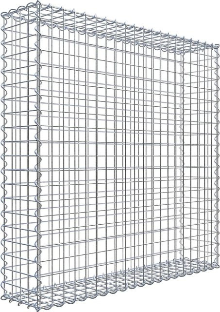 Gabiona Spiralgabione aus Stahl in Silbergrau, B/H/T: 100 x 100 x 20 cm - Bild 1