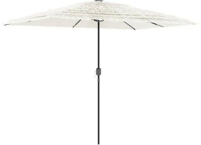 vidaXL Sonnenschirm mit Stahlmast in Weiß aus Polyester, B/T/H: 300 x 200 x 250 cm - Bild 1