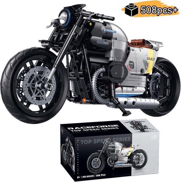 FUNXINEE Technisches Motorrad Modellbaustein im Maßstab 1:8 für Erwachsene und Kinder - Bild 1