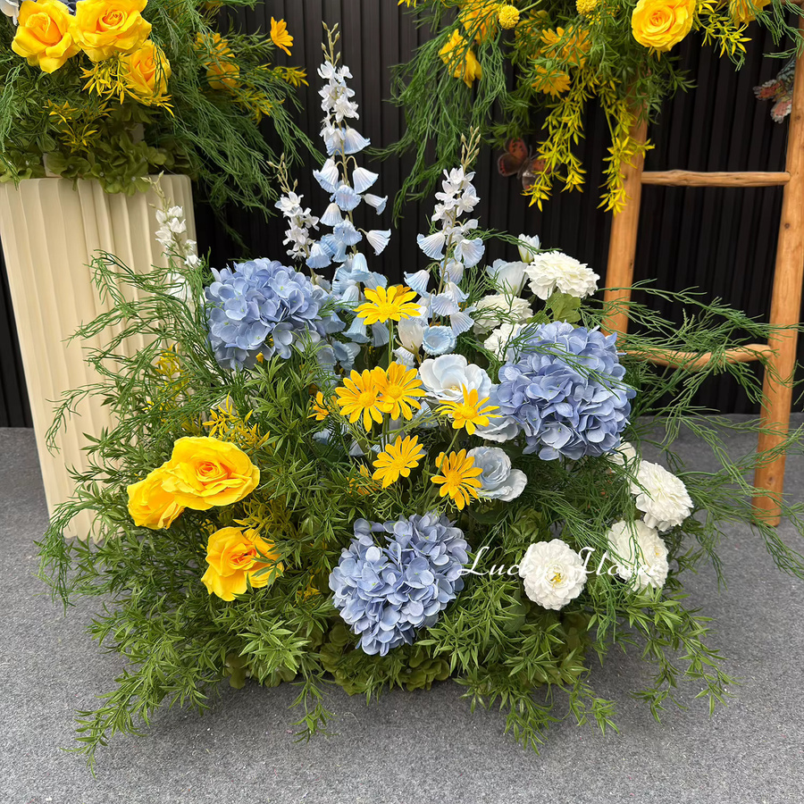 Künstliche grüne Blumen als hängende Dekoration für Hochzeiten, Partys und Tischdekorationen - Bild 4