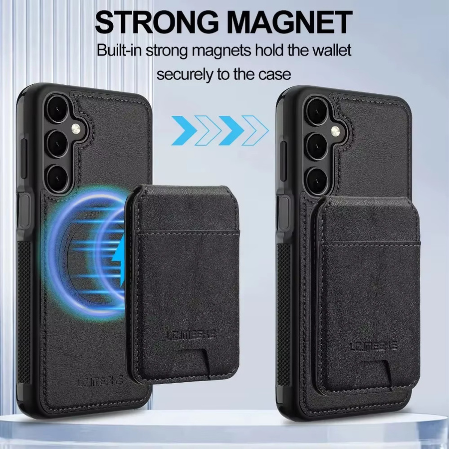 MagSafe Magnetische Abnehmbare Brieftasche und Kartenhalter für Samsung Galaxy S25 Ultra S24 Plus S22 S21 A55 A53 A35 A16 A15 A14 5G in Schwarz und Grün - Bild 4