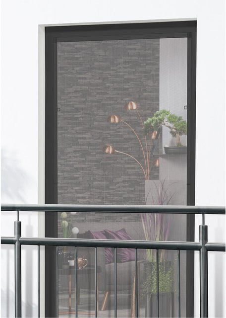 Hecht International Insektenschutz-Fensterbausatz COMPACT XL flächenbündig, Breite: 130 cm, Höhe: 220 cm, Anthrazit - Bild 1