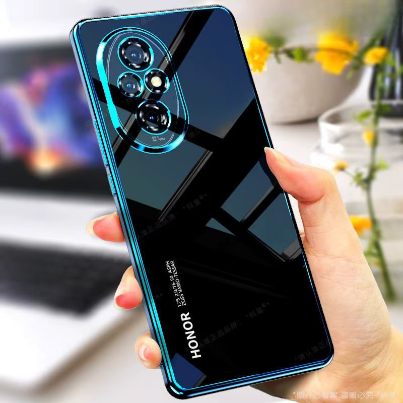 Huawei Honor 200 Pro Silikon Soft Shell Schutzhülle mit Objektivschutz in Grün - Bild 2