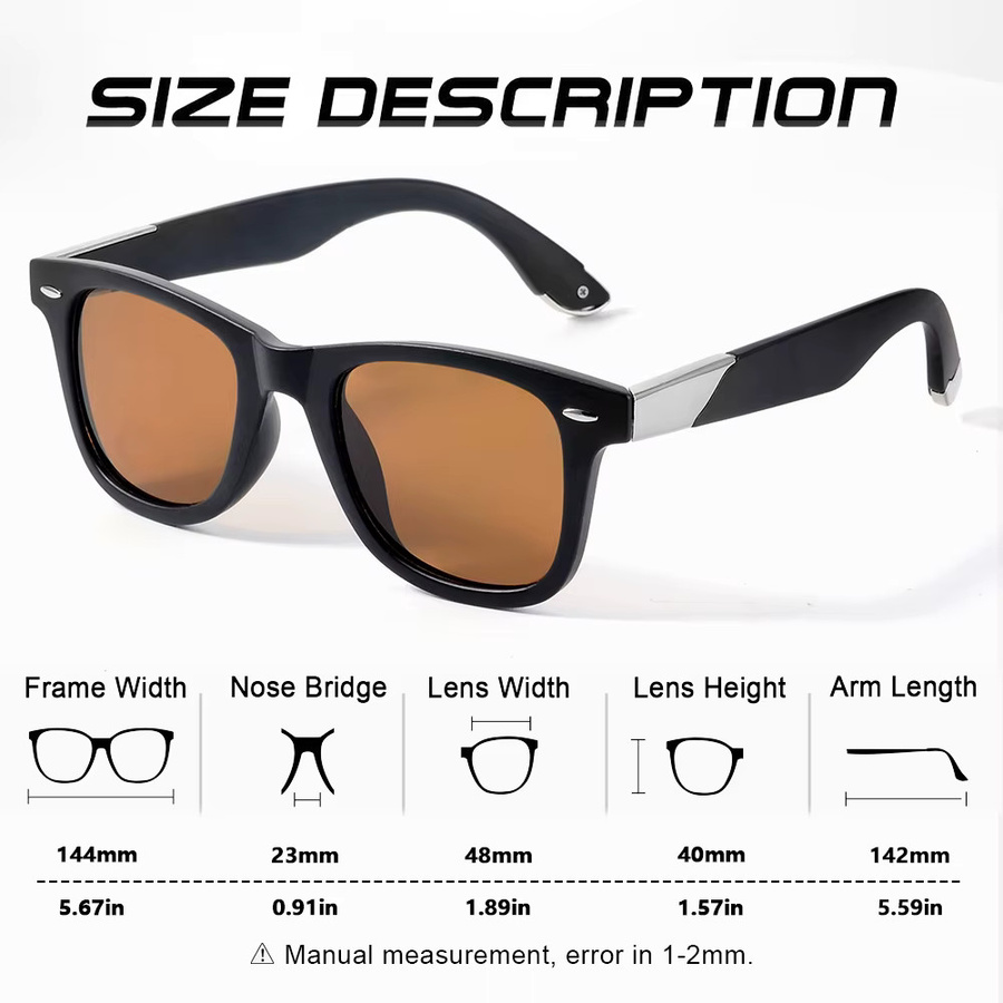 CRIXALIS Sonnenbrille, Square, Vollrand, Schwarz, Unisex - Bild 2