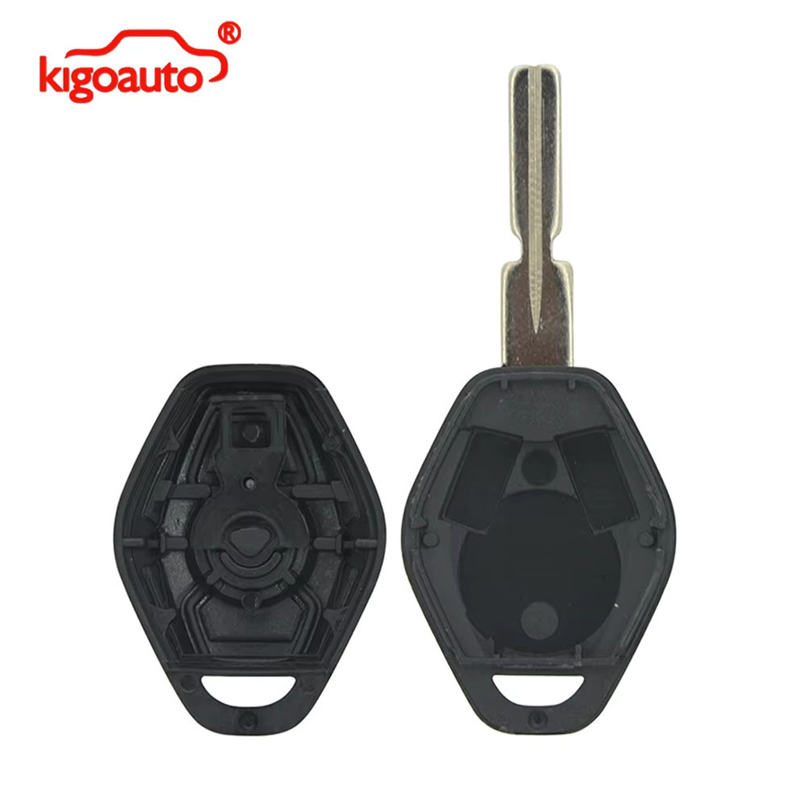 Kigoauto EWS System Autoschlüssel mit ID44 Chip für BMW E38 E39 E46 X3 X5 Z3 Z4 1/3/5/7 Serie, Schwarz, 315/433MHz - Bild 3