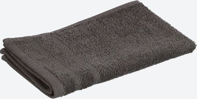 NKD Frottee-Gästetuch CLASSIC aus 100% Baumwolle, Grau, B/H: 30 x 50 cm - Bild 1