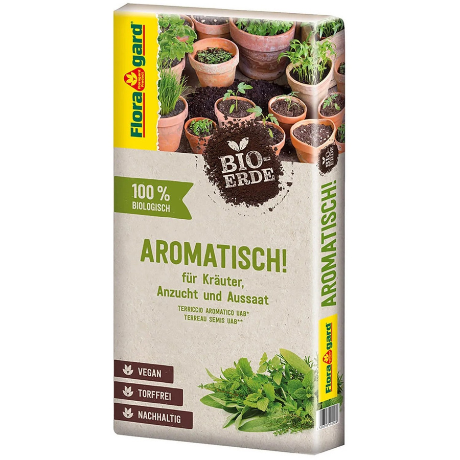 Floragard Bio Kräuter- und Anzuchterde Aromatisch, torffrei, 40 l - Bild 2