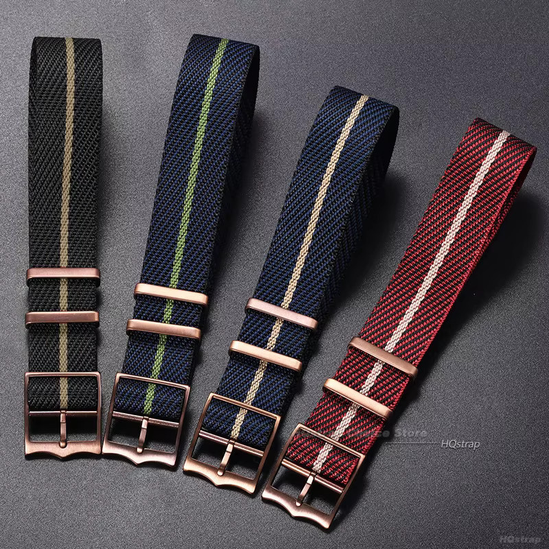 HQstrap Uhrenarmband Nylon, Textil/NATO, Schwarz, Unisex - Bild 1