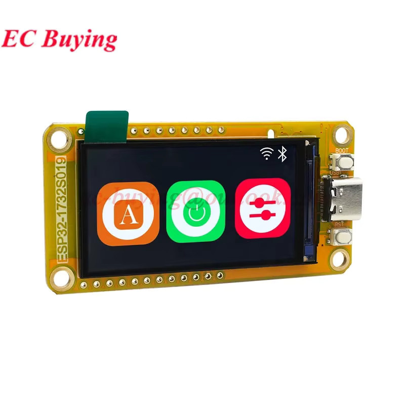 ESP32-S3 HMI Modul mit 1,9 Zoll IPS LCD TFT Display, 8M PSRAM und 16M Flash, WiFi und Bluetooth kompatibel, Multicolor, EC Buying - Bild 2