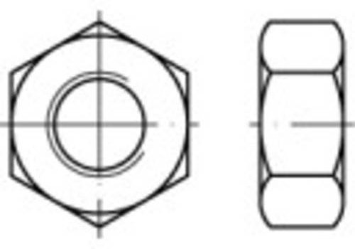 TOOLCRAFT Sechskantmuttern M6 DIN 934 aus Stahl, galvanisch verzinkt, Silber, 1000 Stück - Bild 1